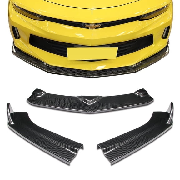 For 2016-2018 Chevy Camaro LT / LS / SS Carbon Look ZL1 Style Front Bumper Body Kit Lip 3PC