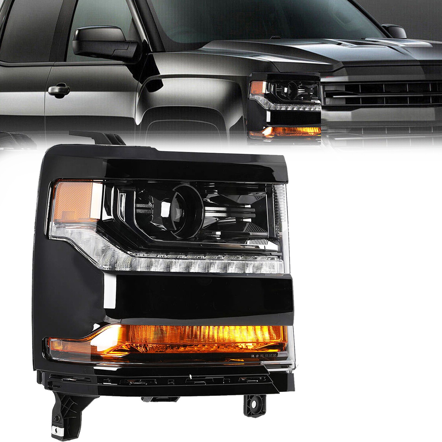 2016-2018 Chevrolet Silverado RGBW Flow Series LED DRL Boards