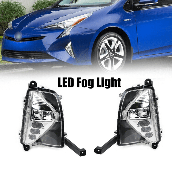 For 2016-2018 Toyota Prius LED DRL Turn Signal Daytime Running Lights Fog Lamps