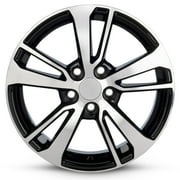 For 2016-2018 Toyota Rav4 17 Inch Machined Black Machine Face Diamond Cut Rim - OE Direct Replacement - Road Ready Car Wheel