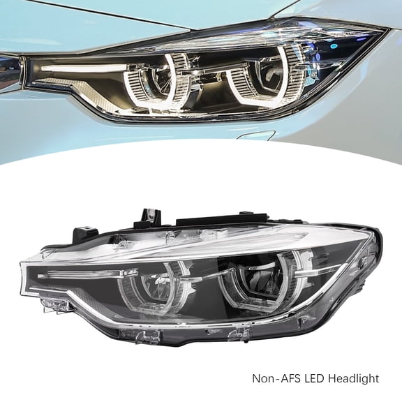 For 2016-2019 BMW 3 Series F30 320i 330i 340i Sedan Models NON-M Sport/xDrive Models, Left Headlight, Driver Side Headlight, 63117419629,8738715