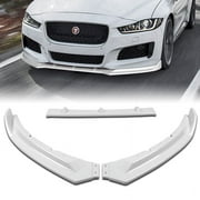For 2016-2019 Jaguar XE STP-Style Painted WH Front Bumper Splitter Spoiler Lip