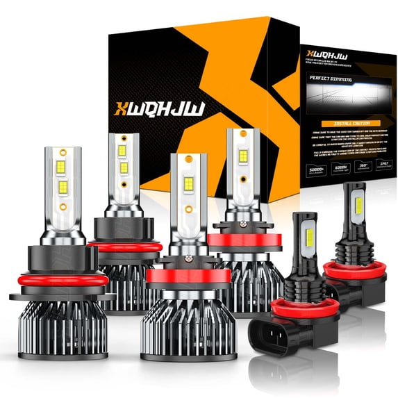 For 2016-2020 Honda Civic 6000K LED Headlight High Low Beam Fog Light Bulbs Kit