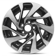Wheel Rim for 2016-2019 Honda Civic 16 in Black Aluminum Rim Direct Fit
