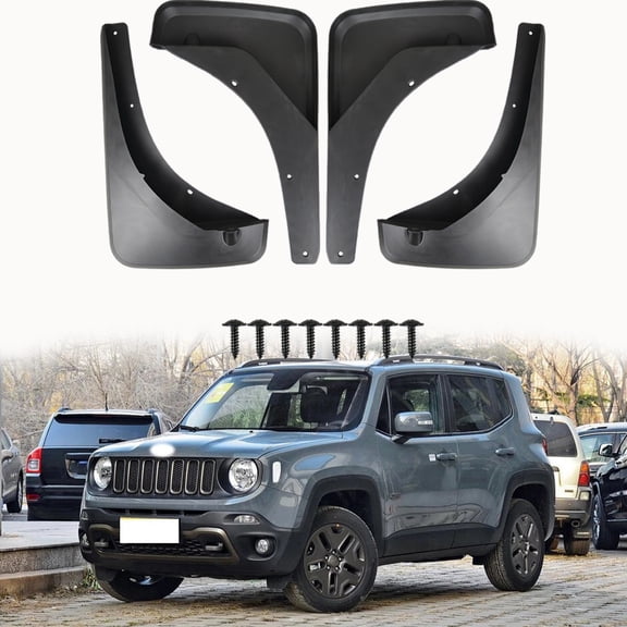 For 2016 - 2022 Jeep Renegade 82214127 82214128 Mud Guards Mud Flaps 4 Pcs
