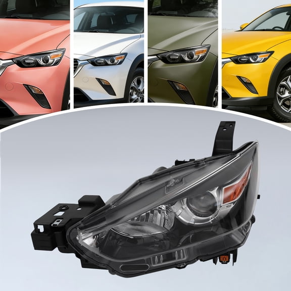 For 2016-2022 Mazda CX-3 Headlight Halogen Headlamp w/o LED DRL Left Driver Side (Bulb Not Included)