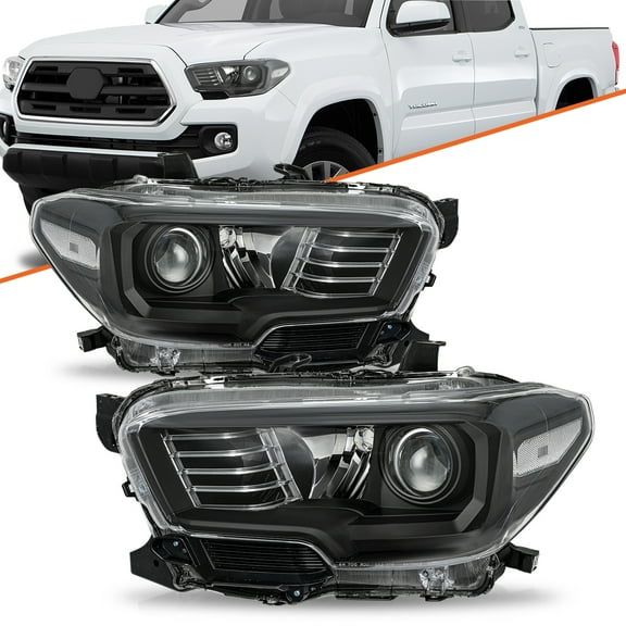 For 2016-2022 Toyota Tacoma Halogen w/o LED DRL Headlights Assembly Headlamps