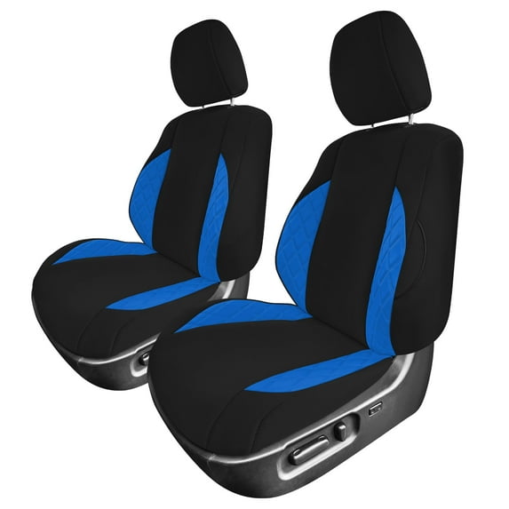 For 2016-2023 Toyota Tacoma FH Group Custom Fit Neoprene Car Seat Covers Waterproof - Blue Front