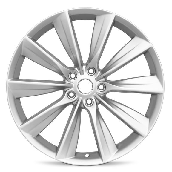 For 2016-2024 Tesla Model X 20 Inch Painted Silver Rim - OE Direct Replacement - Road Ready Car Wheel
