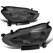 For 2016 to 2018 Sentra Factory Style Halogen Smoked Lens Clear Corner Headlight Lamps w/Turn Signal 17