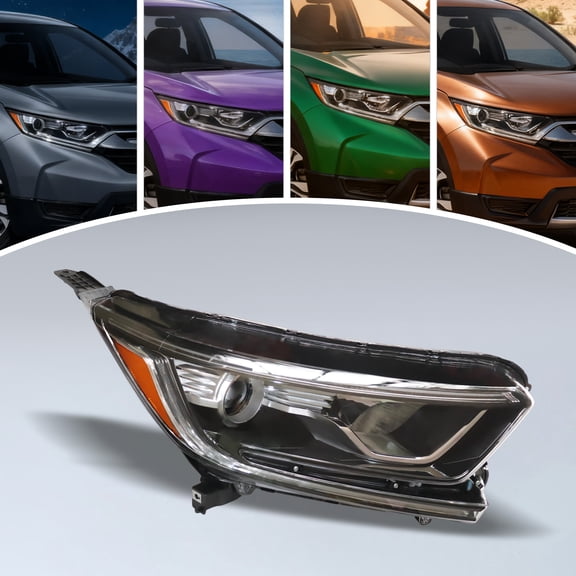 For 2017 2018 2019 2020 2021 Honda CRV Right Halogen W/ LED Headlight PC+PP Direct Replacement