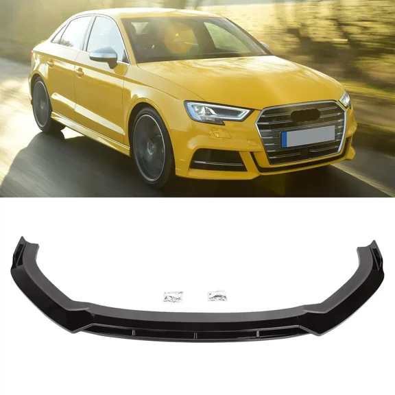 For 2017 2018 2019 2020 Audi A3 S3 Front Bumper Lip Spoiler Splitter Diffuser
