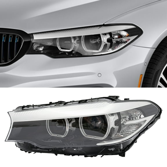 For 2017 2018 2019 2020 BMW 5 Series G30 G31 530i 540i M5 LH Left LED Stylish Appearance PC Headlight With the Gross Weight of 5kg/11.02lb.