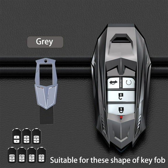 For 2017 2018 2019 Honda Civic Accord CRV Smart Key Fob Case Cover with Keychain