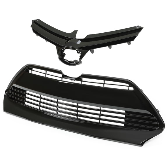 For 2017 2018 2019 Toyota Corolla L LE XLE CE Front Upper Lower Bumper Grille