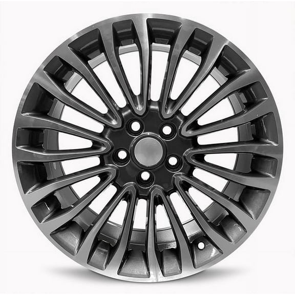 For 2017-2018 Ford Fusion 18 Inch Machined Face Gun Metal Rim - OE Direct Replacement - Road Ready Car Wheel