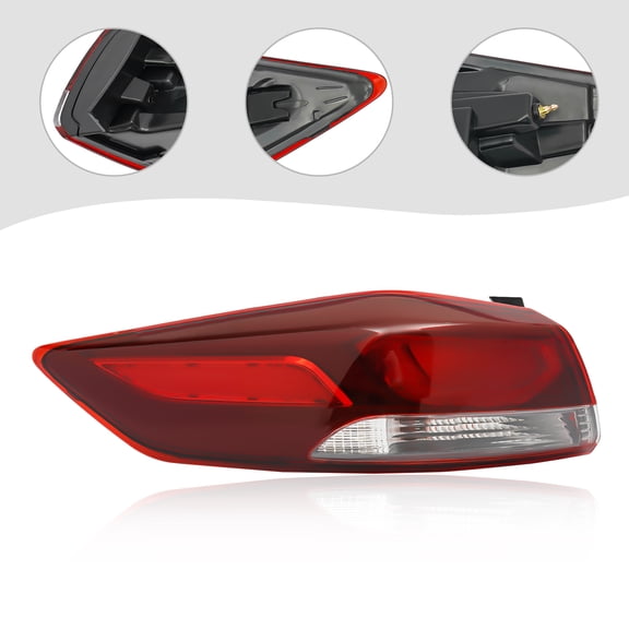 For 2017 2018 Hyundai Elantra Tail Light Rear Left Driver Side Outer Rear Brake Lamp Direct Replacement