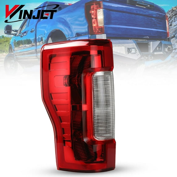 For 2017-2019 Ford F250/F350/F450 Super Duty Duty Halogen Type Tail Light w/o Blind Spot Detection model - Left Driver Side