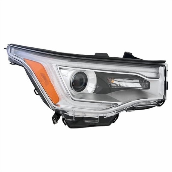 For 2017-2019 GMC Acadia Passenger Side Halogen Headlight (Chrome,w/ LED DRL) RH