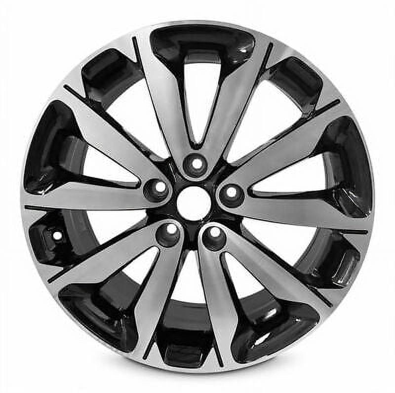 For 2017-2019 Kia Sportage 18 Inch Machined Face Black Rim - OE Direct  Replacement - Road Ready Car Wheel
