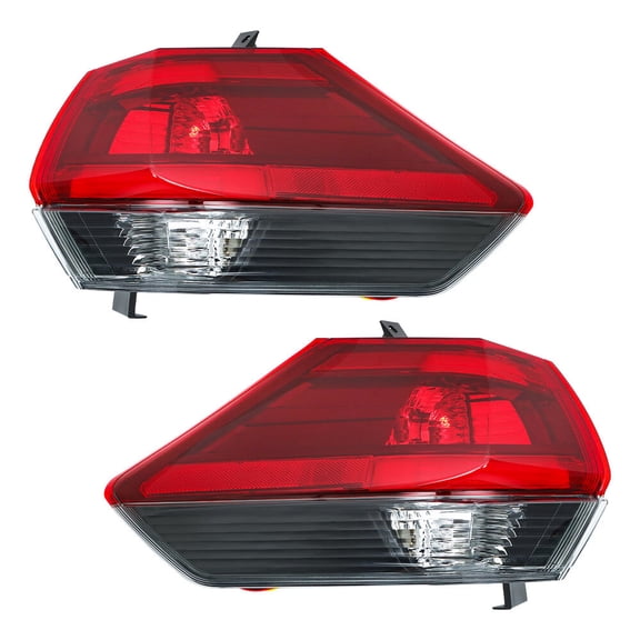 For 2017-2019 Nissan Rogue Red Lens Outer Tail Lights Rear Lamps Left&Right Side
