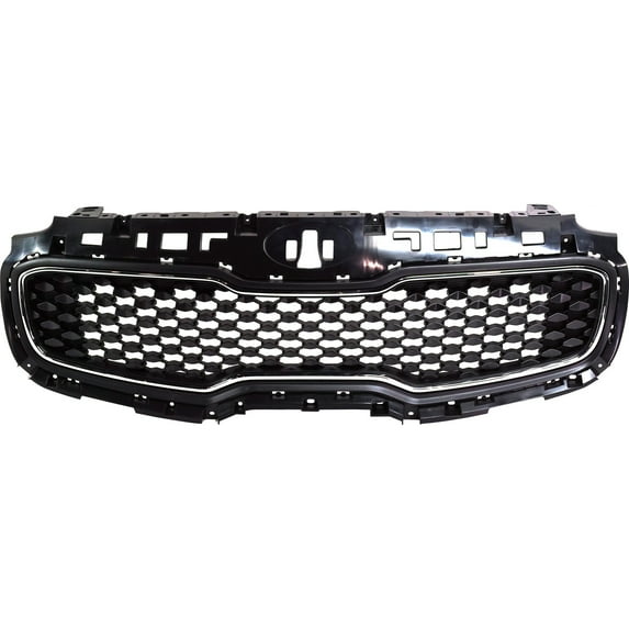 CAPA For 2017-2019 Sportage Grille Assembly Front Black Plastic KI1200194C