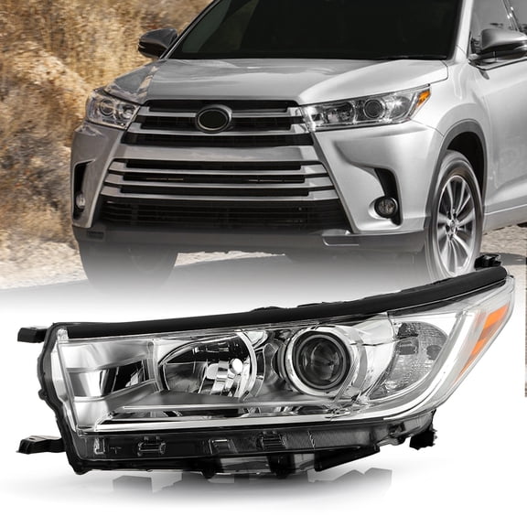 For 2017-2019 Toyota Highlander LE XLE Projector Headlight Headlamp Driver Side