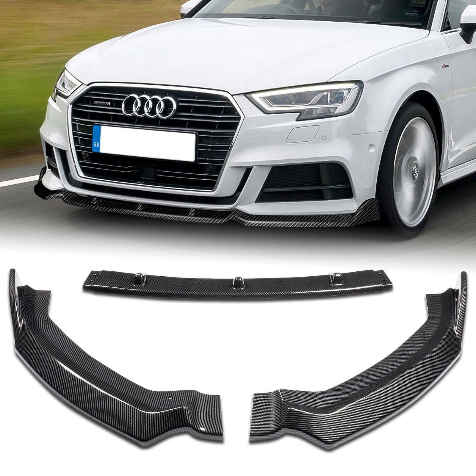 Central Rear Splitter (with vertical bars) Audi A3 Sportback 8Y, Our Offer  \ Audi \ A3 / S3 / RS3 \ A3 \ 8Y [2020-] \ Sportback