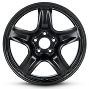 For 2017-2020 Jeep Compass 17 Inch Painted Black Rim - OE Direct Replacement - Road Ready Car Wheel