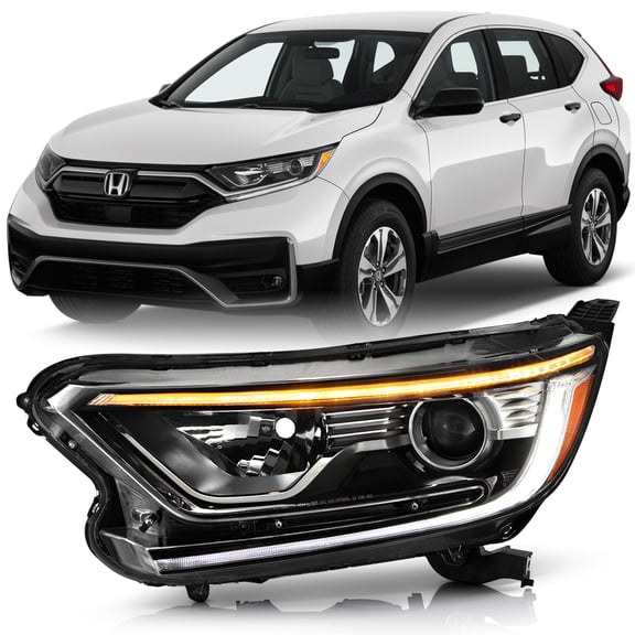 For 2017-2021 Honda CRV CR-V LX|EX|EXL Halogen LED DRL Projector Headlight Left