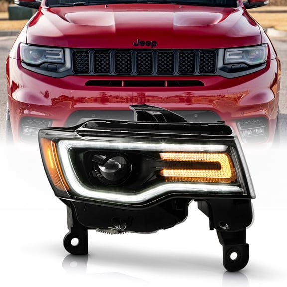 For 2017-2021 Jeep Grand Cherokee Black HID/Xenon w/ AFS Headlight - Passenger