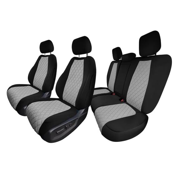 For 2017-2022 Honda CR-V LX | EX | EX-L FH Group Neoprene Custom Fit Car Seat Covers Water Resistant Full Set - Gray