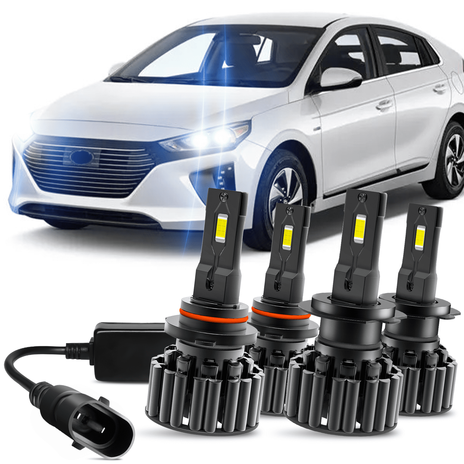 For 2017 2022 Hyundai Ioniq LED Headlight Bulb 9005 High Beam H7 Low for-2017-2022-hyundai-ioniq-led-headlight-bulb-9005-high-beam-h7-low