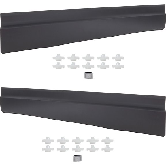For 2017-2023 Ridgeline Front Lower Door Molding and Beltlines Black SET PAIR