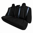 thumbnail image 1 of For 2017-2023 Tesla Model 3 FH Group Faux Leather Custom Fit Car Seat Covers  Black - Rear Set, 1 of 5