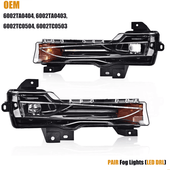 For 2017-2023 Tesla Model 3/Y Pair Fog Lights Lamps LED DRL Right Left Side Set