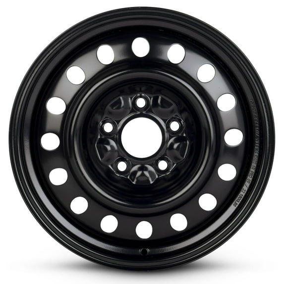 For 2017-2024 Chrysler Pacifica 17 Inch Painted Black Rim - OE Direct Replacement - Road Ready Car Wheel
