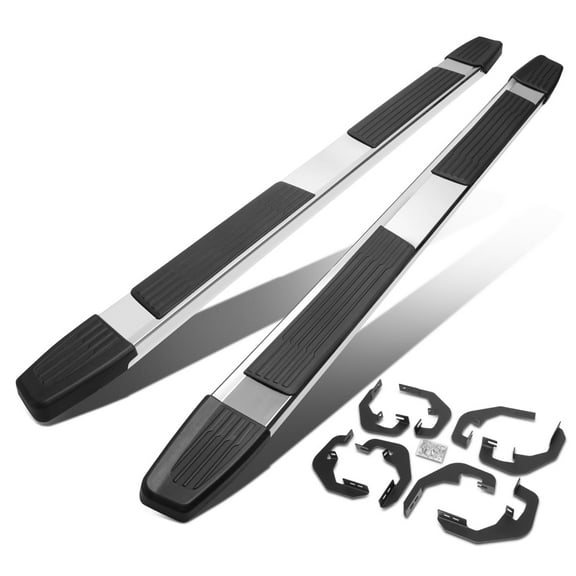 DNA Motoring For 2007-2019 Silverado Sierra Crew Cab 6" Side Step Nerf Bar Running Boards