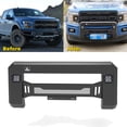 thumbnail image 1 of For 2018 2019 2020 Ford F150 Front bumper Bull Bar Black Powder Coated Steel, 1 of 12