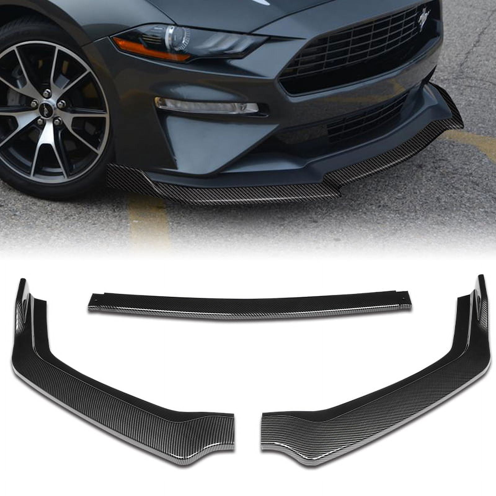 For 2018-2020 Ford Mustang Carbon Look GT-Style Front Bumper Body Kit