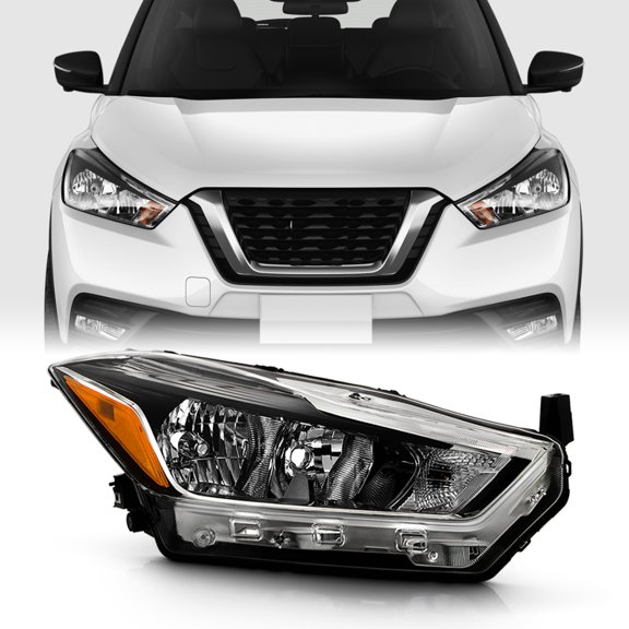 For 2018-2020 Nissan Kicks S|SV Halogen Type Headlight Headlamp Passenger Side