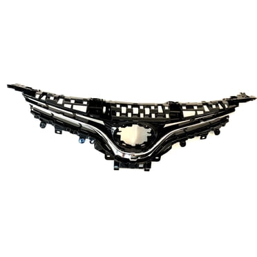 Chrome Front Bumper Upper Grille For 2012-2014 Toyota Camry LE XLE – Horizontal Billet Style, ABS Plastic