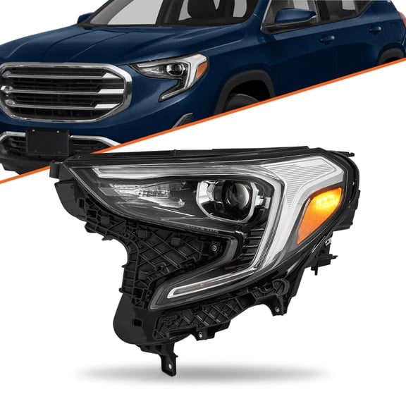 For 2018-2021 GMC Terrain Xenon HID w/LED DRL Left Side Headlight Assembly