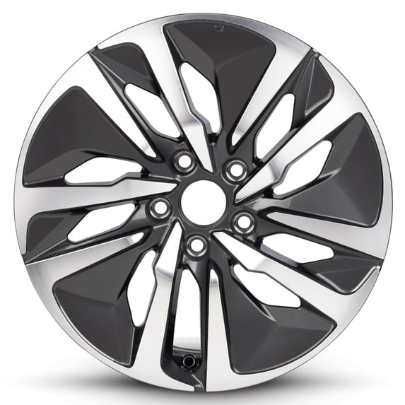 For 2018-2022 Honda Accord 17 Inch Machined Face with Painted Inlay Gunmetal Rim - OE Direct Replacement - Road Ready Car Wheel