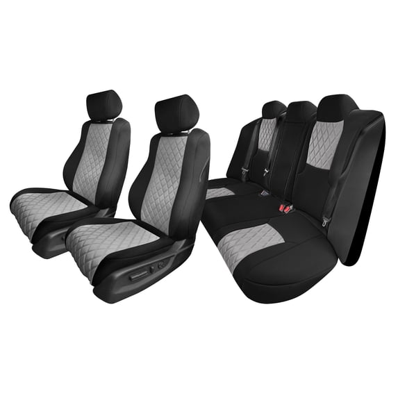 For 2018-2022 Honda Accord Sport | Sport SE | EX | EX-L | Touring FH Group Waterproof Neoprene Custom Fit Car Seat Covers Front Set - Gray