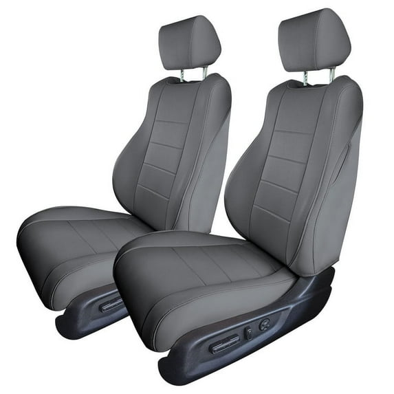 For 2018-2022 Honda Accord Sport | Sport SE | EX | EX-L | Touring FH Group Waterproof Neoprene Custom Fit Car Seat Covers Front Set - Solid Gray