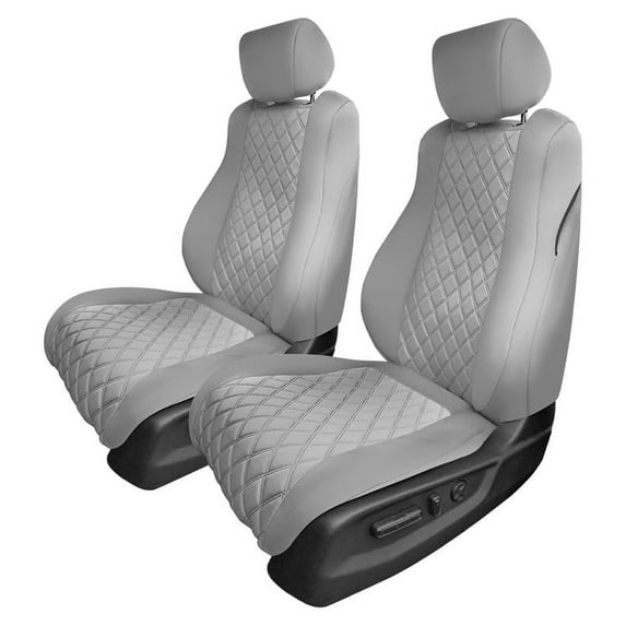 For 2018-2022 Honda Accord Sport | Sport SE | EX | EX-L | Touring FH Group Waterproof Neoprene Custom Fit Car Seat Covers Front Set - Solid Gray