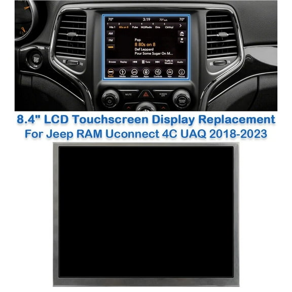 For 2018-2022 Jeep Grand Cherokee TDO-XGA084 8.4" Uconnect 4C UAQ LCD MONITOR US