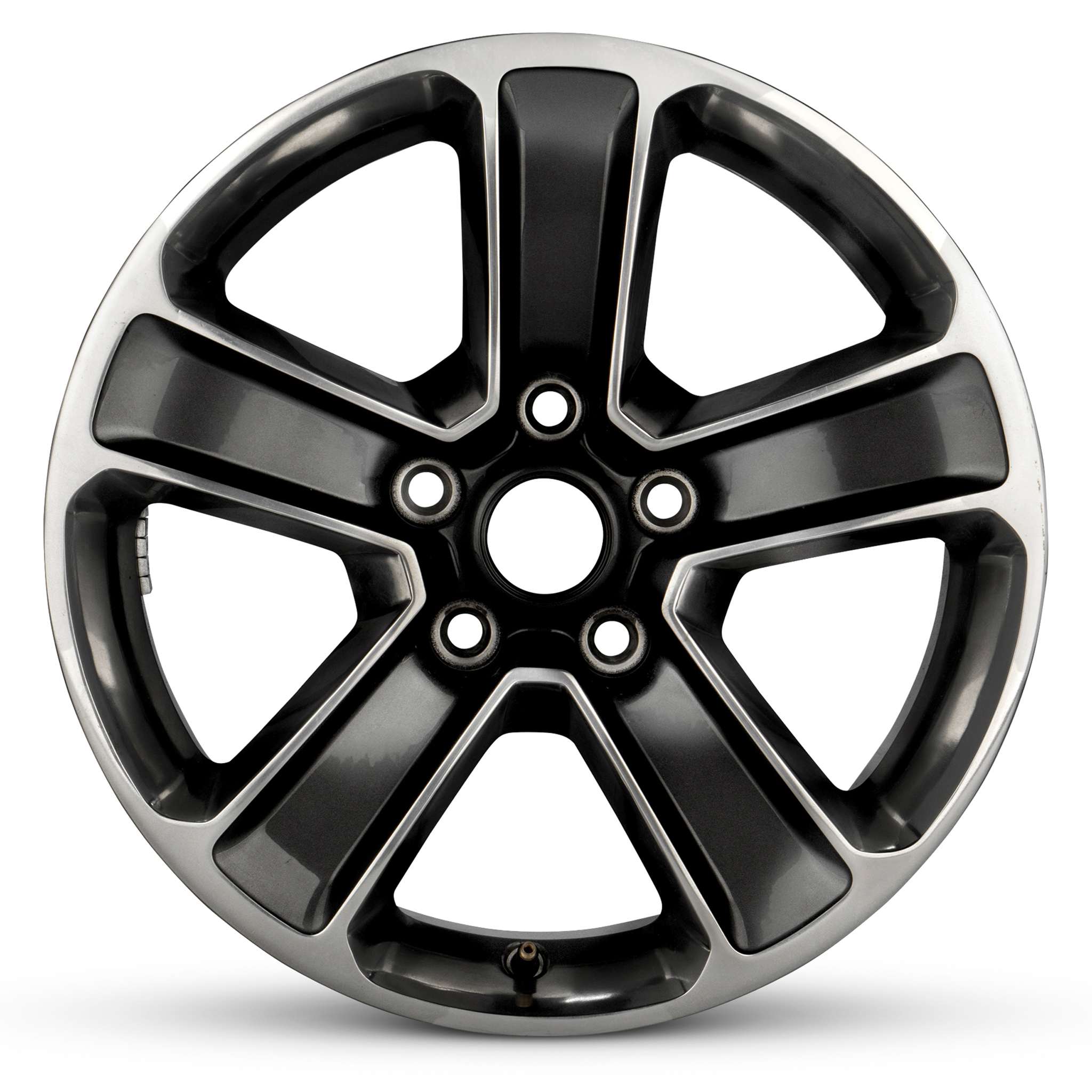 For 2018-2022 Jeep Wrangler 18 Inch Polished Face with Painted Inlay ...
