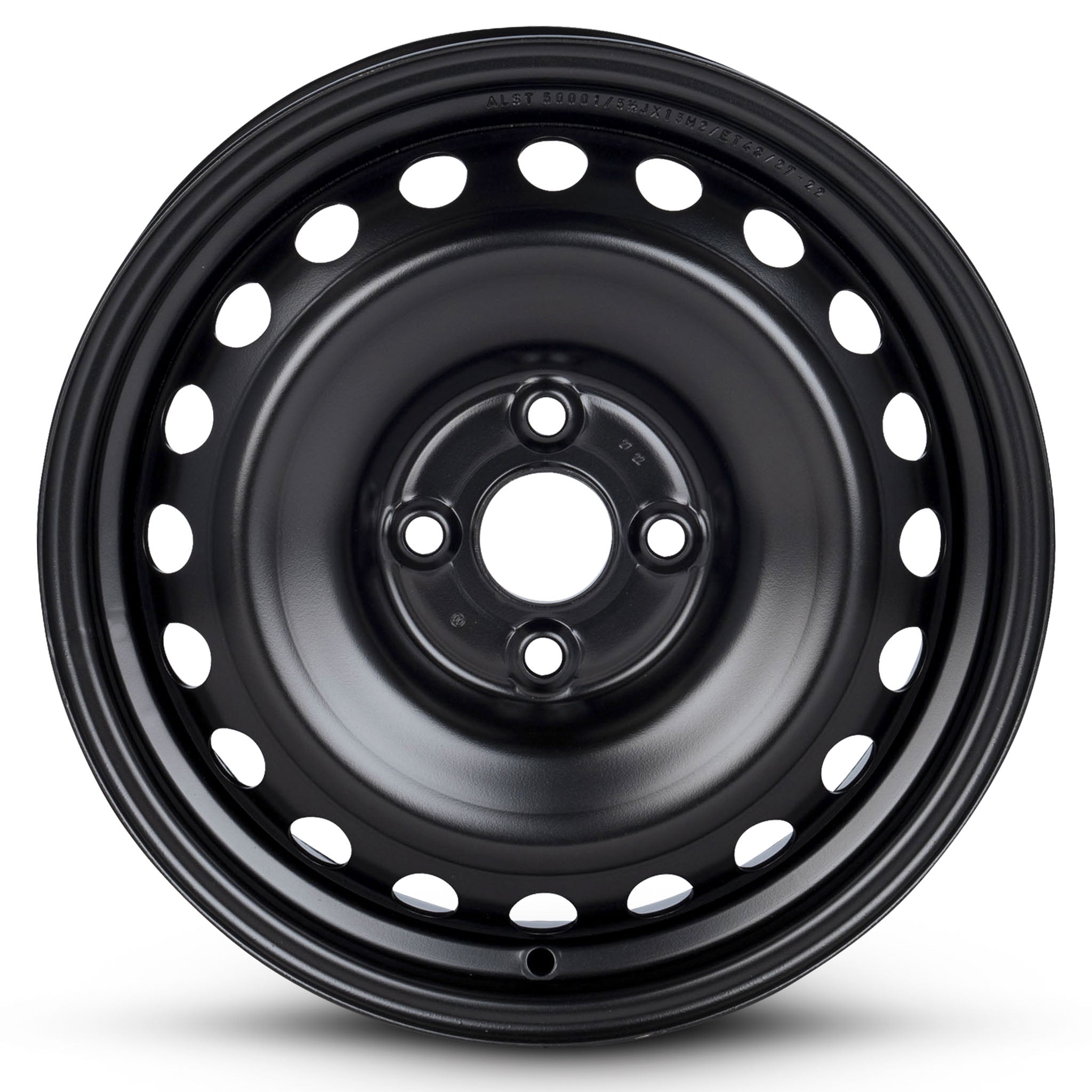 For 2018-2022 Kia Rio 15 Inch Painted Black Rim - OE Direct Replacement - Road Ready Car Wheel